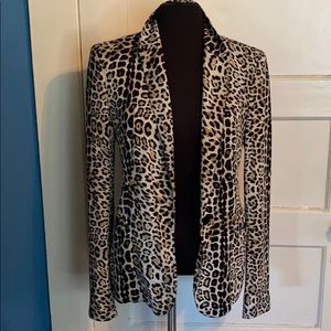 Zara animal print blazer